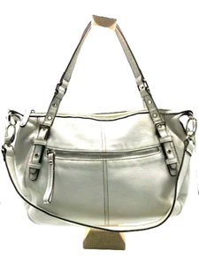 Bolso de Hombro Hobo TIGNANELLO Cuero Marfil con Asas Dobles - Usado - Imagen 1 de 8