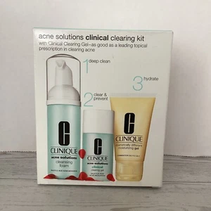 Clinique Acne Solutions Clinical Cleansing foam Gel Moisturizing Type 1 2 3 4 - Picture 1 of 5