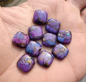 Cojín cabujón turquesa cobre púrpura 5x5 mm a 20x20 mm piedras preciosas sueltas IC155 - Imagen 1 de 5