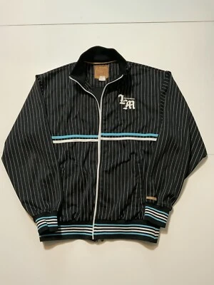 Chaqueta de Pista a Rayas Bien Establecida Y2K Años 2000 Live Mechanics Talla XL Foto 1 de 4