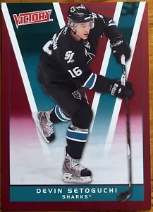 2010-11 Upper Deck Victory Red Devin Setoguchi #164 San Jose Sharks - Picture 1 of 2