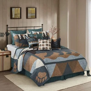 Virah Bella 2 Piece Full/Queen Lodge Quilt Bedding Set - Rustic Country Rever... - Picture 1 of 9