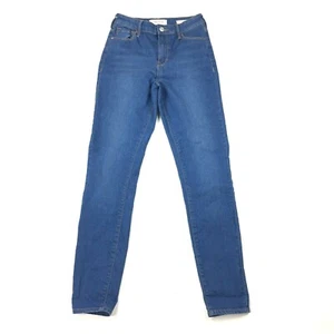 Pacsun Super High Rise Skinniest Medium Blue Wash Jeans Cotton Women 25 - Picture 1 of 7