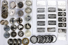 ~50 oz Lot of .999 Silver Bullion Rounds and Bars