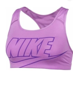 Sujetador deportivo negro NIKE Swoosh soporte medio DN4207-010 talla XS/M-A79 - Imagen 1 de 1
