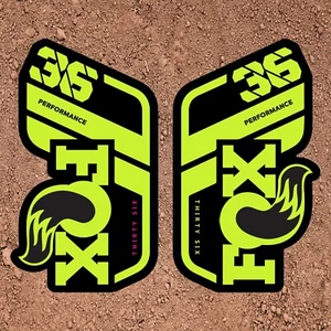 Fox 36 Performance 2021 Fork Decals - LIME MTB - Picture 1 of 1