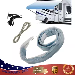 For Camper Weatherproof 9-20Feet Vinyl RV Awning Fabric Replacement Universal - Picture 1 of 11