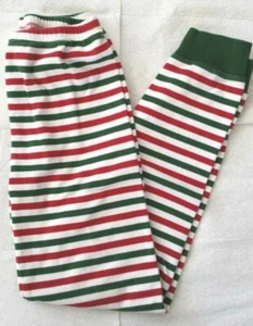 Gymboree Holiday Christmas Red White Green Stripe Pajama Bottoms Sz 10 From 2005 - Picture 1 of 4