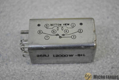 SIGMA INSTRUMENTS RELAY 26RJ12000W-SIL NSN: 5945-00-733-5262 NOS GOVMT SURPLUS - Image 1 of 2