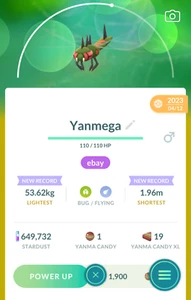 SALE Pokémon GO Yanmega  - SAFE - PVP - FAST DELIVERY - Picture 1 of 1