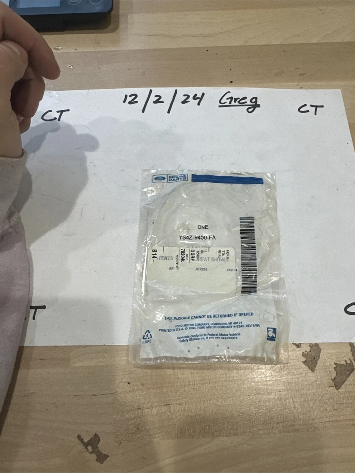 00-03 Focus 2.0L 2.0L SPI Junta de tubo flexible de escape YS4Z-9450-FA OEM Nuevo Foto 1 de 1