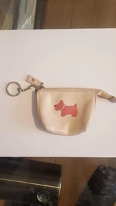 Girls/ladies Small pocket Radley coin purse 12 x 8cm Pink Scottie - Picture 1 of 2