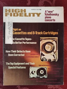 HIGH FIDELITY magazine March 1972 CASSETTES and 8 TRACK Catridges - Picture 1 of 1