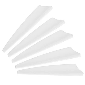 Arrows Vanes, 36 Pack 2.5 Inch Arrow Fletching Archery Shield Fletch, White - Picture 1 of 5