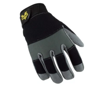Guantes mecánicos Valeo V140 de cuero sintético negro/gris talla: grande Foto 1 de 4