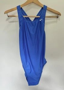 Nike Hydrastrong Women's Size 8/34 Blue One Piece Swimwear Swimsuit Competition - Picture 1 of 7