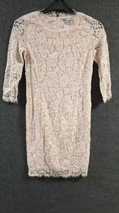 H&M Ladies Nude Lace Dress UK Small RRP £39.99 LN015 GG 18 - Picture 1 of 3