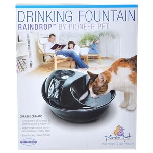 Pioneer Pet Raindrop Ceramic Cat Dog Water Drinking Fountain 60 oz - Picture 1 of 1