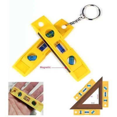 95mm Portable Magnetic Mini Spirit Level for Furniture Appliance Installation - Image 1 of 4