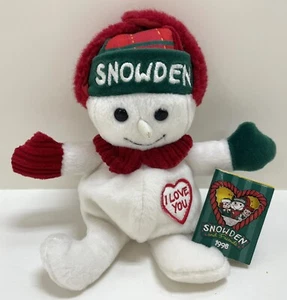 NWT Snowden & Friends Snowman Christmas 8” Plush 1998 Raggedy Ann & Andy - Picture 1 of 5
