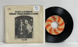 FLATT & SCRUGGS : THEME FROM BONNIE & CYLDE -45 RPM RECORD VG + COND' B9 - Picture 1 of 2