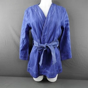Urban Outfitters Kimono Jacke OS blau schwer gewebt Indie Coast Boho Artwear NEU - Bild 1 von 9