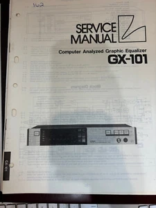 ORIGINAL LUXMAN GX-101 GX101 Repair & Service Manual 162 200 **ORIGINAL** - Picture 1 of 1
