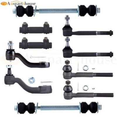 Kit de dirección de rótulas delanteras de 10 piezas para 93-00 Chevy GMC K1500 K2500 K3500 K6447 Foto 1 de 4