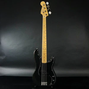 Fender / J Precision Bass Maple Fingerboard Black Gold SN JD25008850 Bass Guitar - Picture 1 of 10