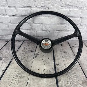 69-72 Chevy C10 K10 Truck Black 17" Original Steering Wheel w/Horn Button Blazer - Bild 1 von 9