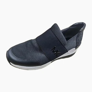 Scarpe da ginnastica Michael Kors FELIX Trainer nere a rete GLITTER con zeppa 8,5 M BELLE - Foto 1 di 13