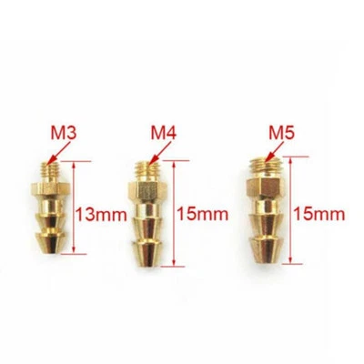 RC Boat Parts Water Nipple Nozzle 5pcs Brass M3/M4/M5 For RC Boat For RC Marine - Image 1 of 4