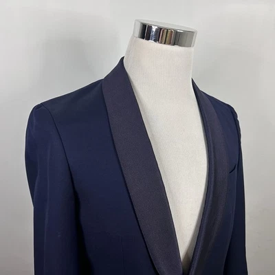 Suitsupply 36R Manhattan Tuxedo Jacket Navy Blue 110s Wool One Button Vented - Image 1 of 4