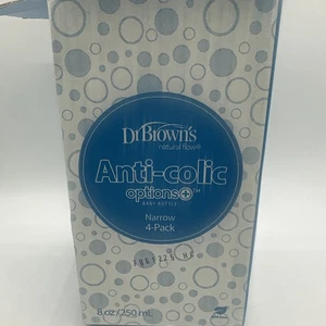 NEW - 4 pack Dr Brown's Natural Flow Narrow  Baby Bottles 8oz - Picture 1 of 3