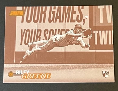 2023 Topps Stadium Club - Riley Greene #3 Sepia (RC) - Image 1 of 2