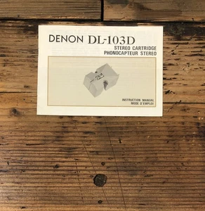 Denon DL-103D Cartridge Owners / User Manual *Original* - Picture 1 of 1