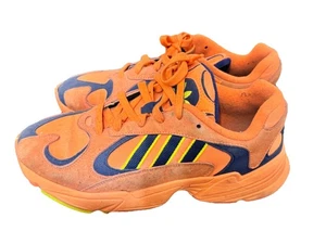 Adidas Yung-1 Herren Größe 8 Orange Marine Wildleder Mesh Retro Turnschuhe B37613 - Bild 1 von 6