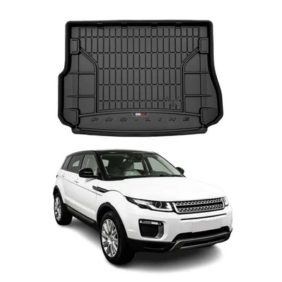 OMAC Premium Cargo Mats Liner for Land Rover Range Rover Evoque 2012-2019 Black - Image 1 of 4