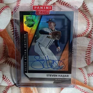 2021 Panini Elite Extra Edition AUTO - Steven Hajjar #61 - Minn. Zwillinge *VERSIEGELT* - Bild 1 von 2