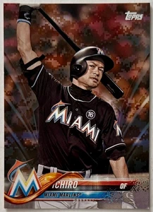 2018 Topps Series 1 Ichiro Suzuki #157 Memorial Day Camo /25 Baseball Card Rare - Picture 1 of 5