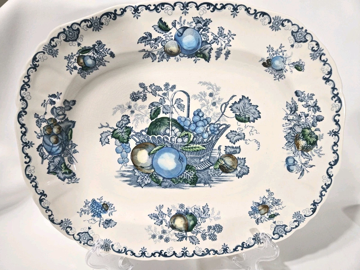 Masons Fruit Basket Blue for sale | eBay