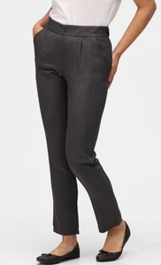 CALVIN KLEIN Grey Pleated Pants Sz S | Relaxed Leg, Effortless Chic! - Picture 1 of 9