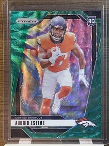 2024 Panini Prizm - Rookies Audric Estime #306 Green Wave Prizm (RC) - Picture 1 of 1