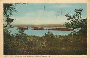AK Kanada Ontario Ottawa River Petawawa 1952 - Bild 1 von 2