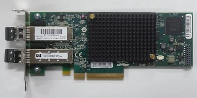 HP NC550SFP Dual Port 10GbE NIC LP + 2 SFP 586444-001 581199-001 581201-B21 - Image 1 of 4