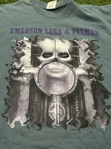 Vintage 90s 1995 Emerson, Lake & Palmer World Tour Graphic T Shirt Men's XL Rare - Picture 1 of 11