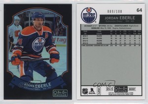 2014-15 O-Pee-Chee Platinum Retro Black Rainbow /100 Jordan Eberle #64