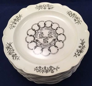 Complete Set of 13 Wedgwood Etruria1st Ed 1975 Colonial Williamsburg State Plate - Picture 1 of 12