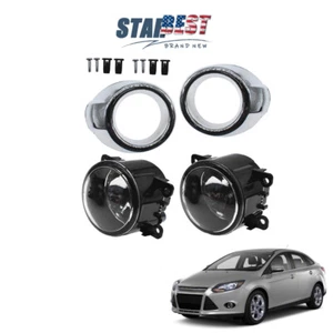 Driving Fog Lights Bumper Lamps+Bulbs For 12-14 Ford Focus 2.0L Sedan/Hatchback - Picture 1 of 10