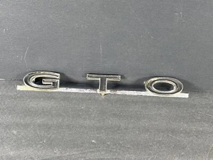 Vintage Original Pontiac GTO Car Emblem - Picture 1 of 8